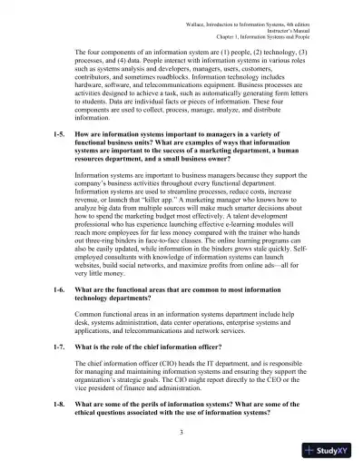Solution Manual for Introduction to Information Systems, 4th Edition - Page 4 preview image