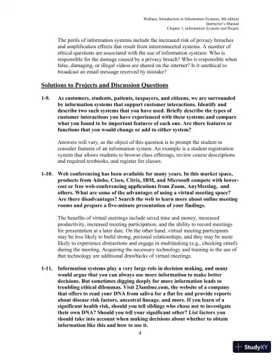 Solution Manual for Introduction to Information Systems, 4th Edition - Page 5 preview image
