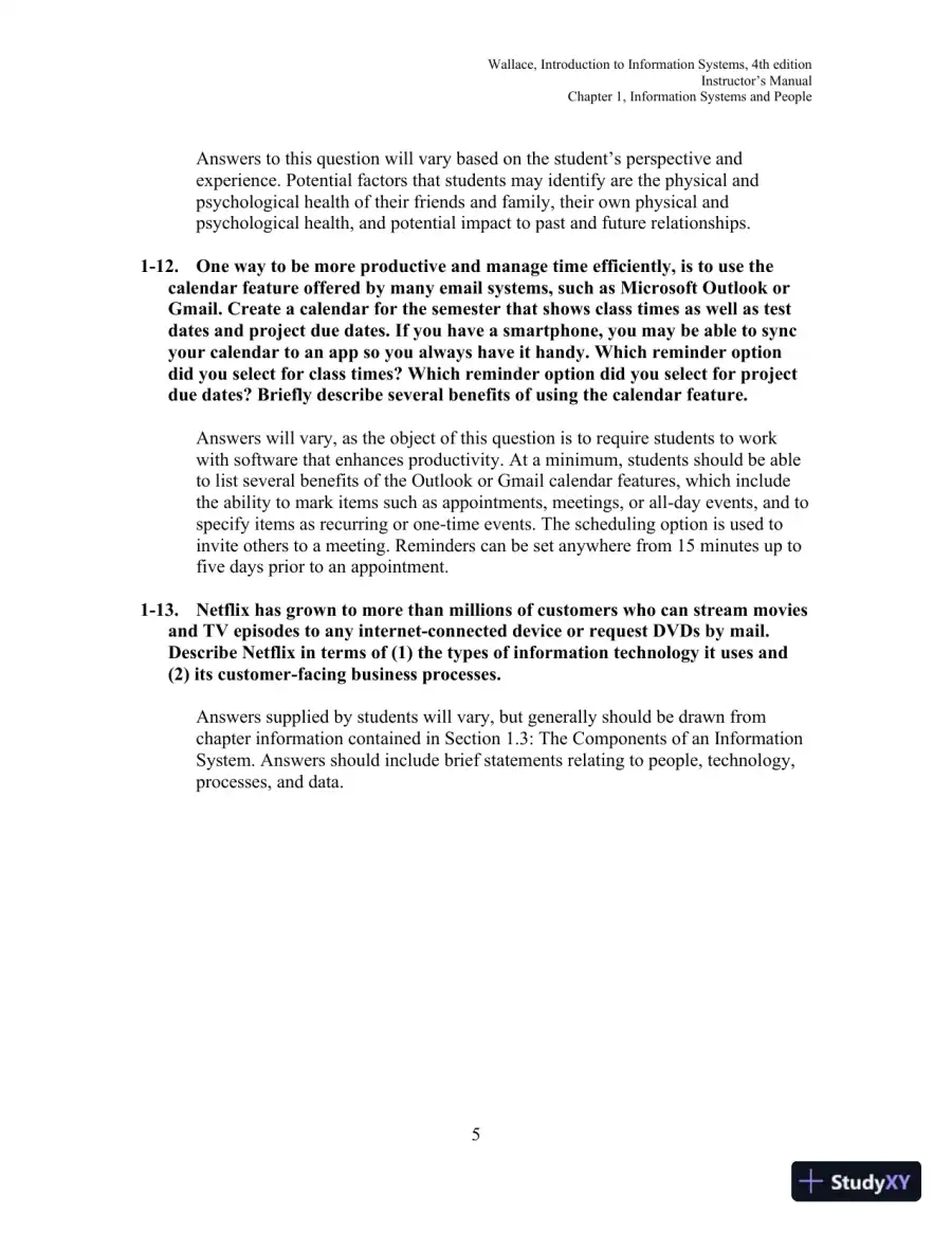 Solution Manual for Introduction to Information Systems, 4th Edition, page 6