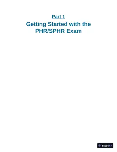PHR/SPHR Exam For Dummies with Online Practice, 2nd Edition (2021) - Page 20 preview image