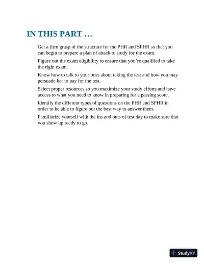 PHR/SPHR Exam For Dummies with Online Practice, 2nd Edition (2021) - Page 21 preview image