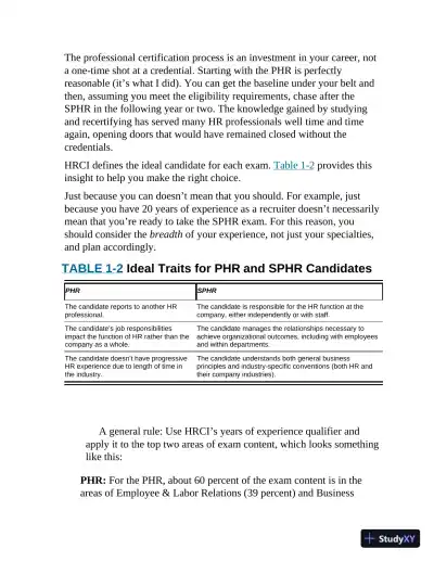 PHR/SPHR Exam For Dummies with Online Practice, 2nd Edition (2021) - Page 26 preview image