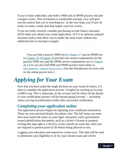 PHR/SPHR Exam For Dummies with Online Practice, 2nd Edition (2021) - Page 29 preview image