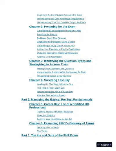 PHR/SPHR Exam For Dummies with Online Practice, 2nd Edition (2021) - Page 8 preview image