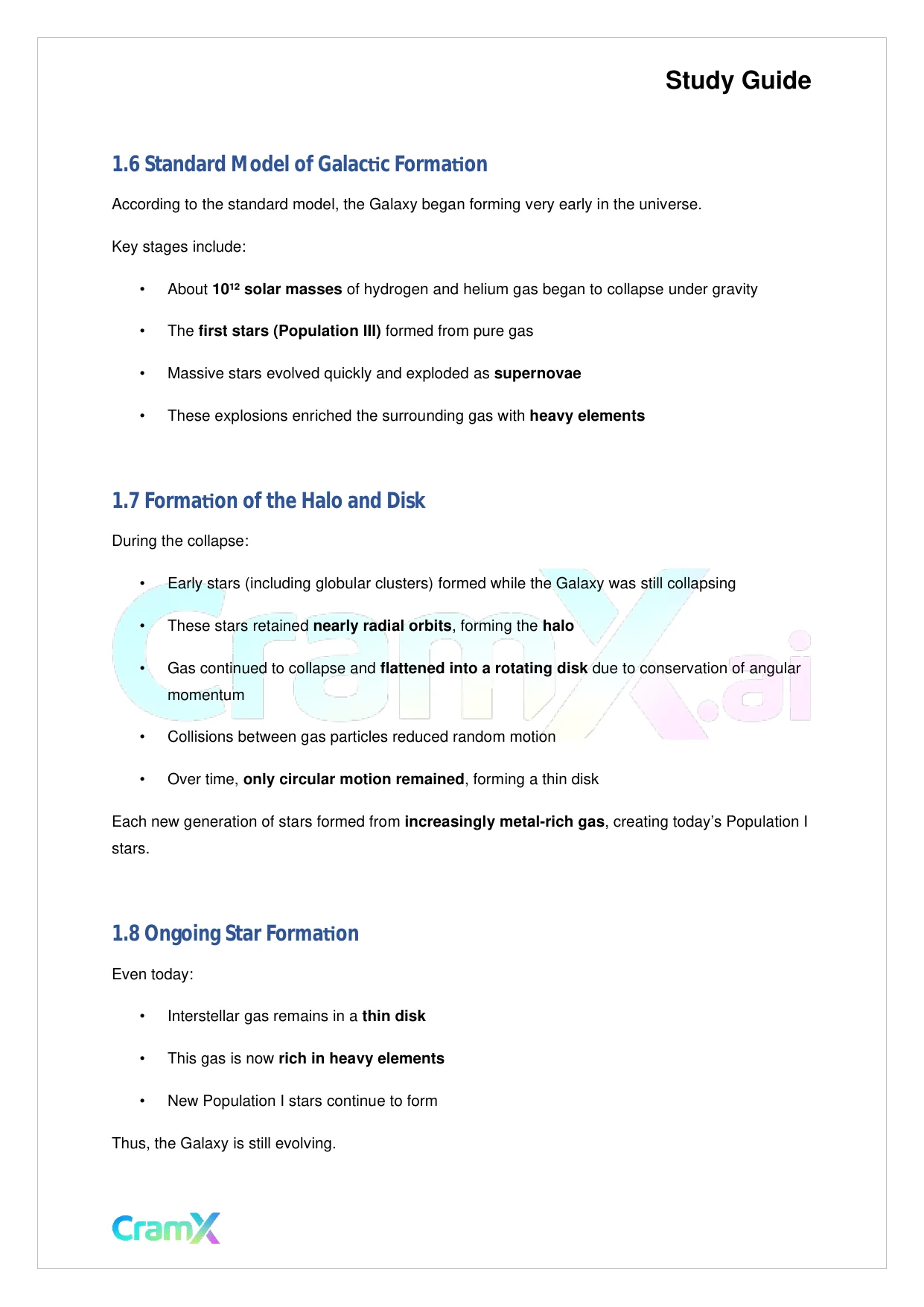 Astronomy - The Milky Way Galaxy - Page 3 preview image