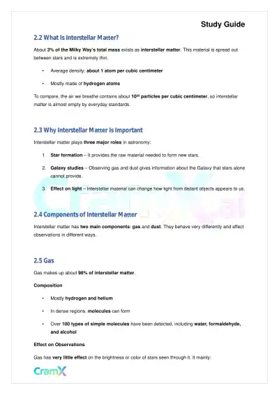 Astronomy - The Milky Way Galaxy - Page 5 preview image