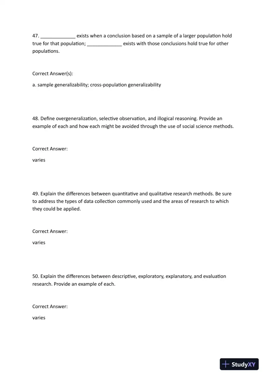 Fundamentals of Research in Criminology and Criminal Justice Third Edition Test Bank, page 15