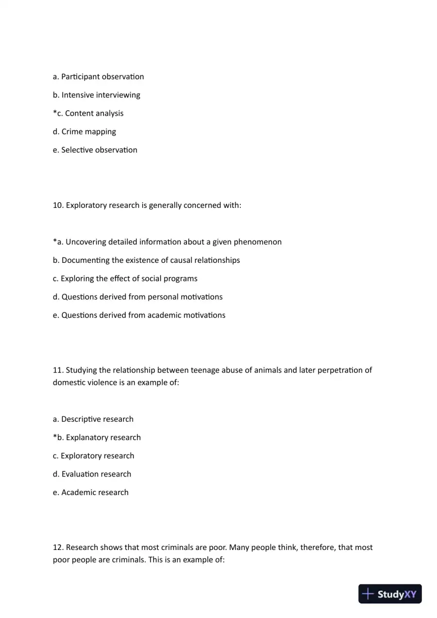 Fundamentals of Research in Criminology and Criminal Justice Third Edition Test Bank, page 5