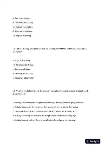Fundamentals of Research in Criminology and Criminal Justice Third Edition Test Bank - Page 6 preview image