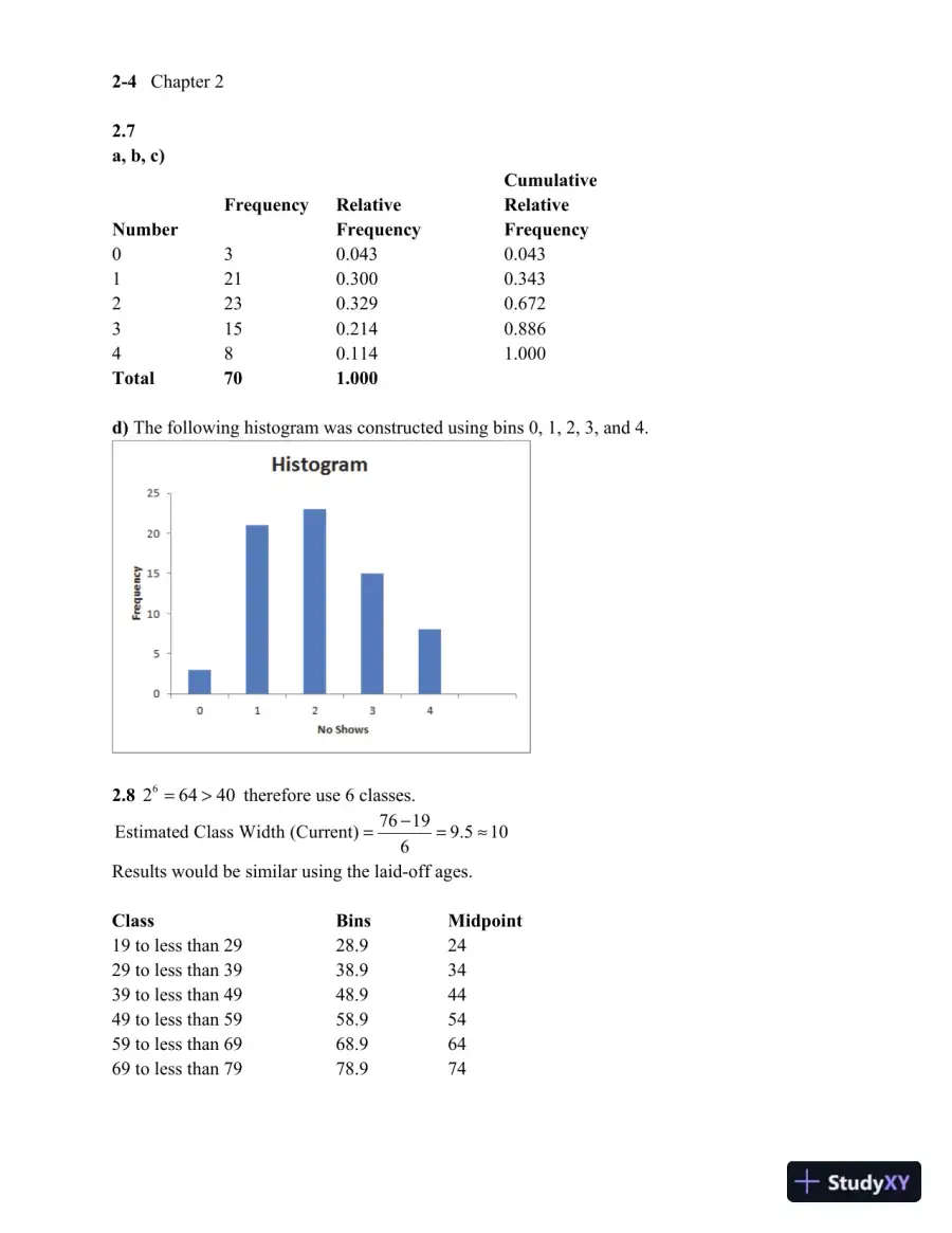 Solution Manual for Business Statistics, 3rd Edition, page 10