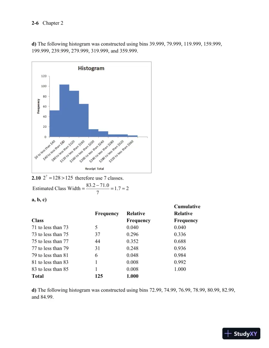 Solution Manual for Business Statistics, 3rd Edition, page 12