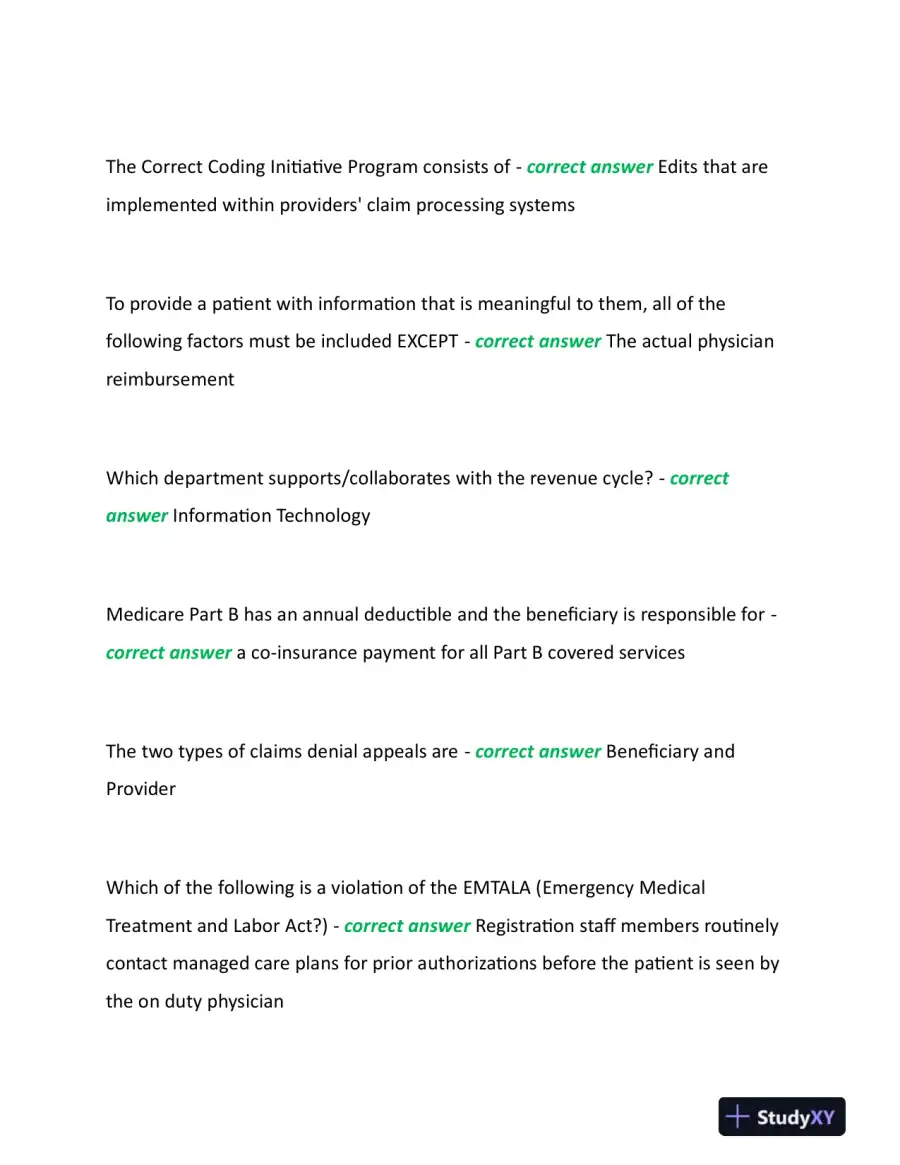 2023 CRCR Health Care Assessment Certification Review Exam With Answers (207 Solved Questions), page 10
