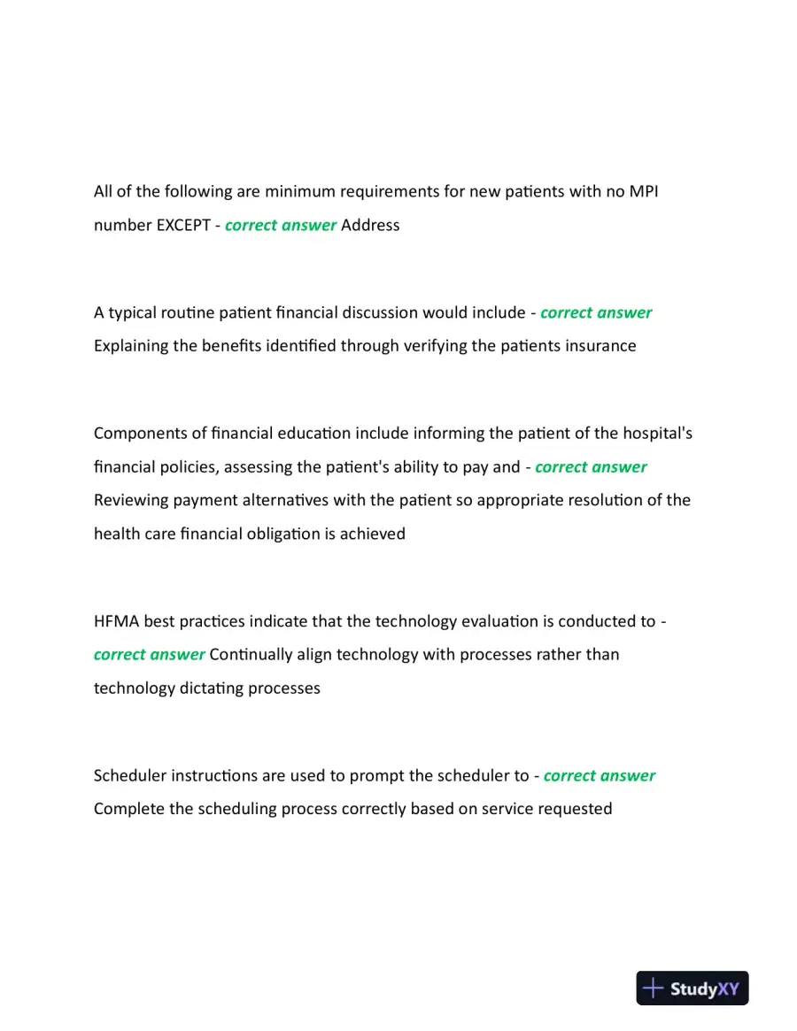 2023 CRCR Health Care Assessment Certification Review Exam With Answers (207 Solved Questions), page 12