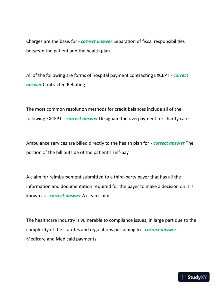 2023 CRCR Health Care Assessment Certification Review Exam With Answers (207 Solved Questions), page 9