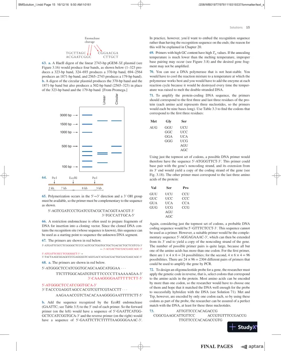 Solution Manual For Essential Biochemistry, 4th Edition, page 16