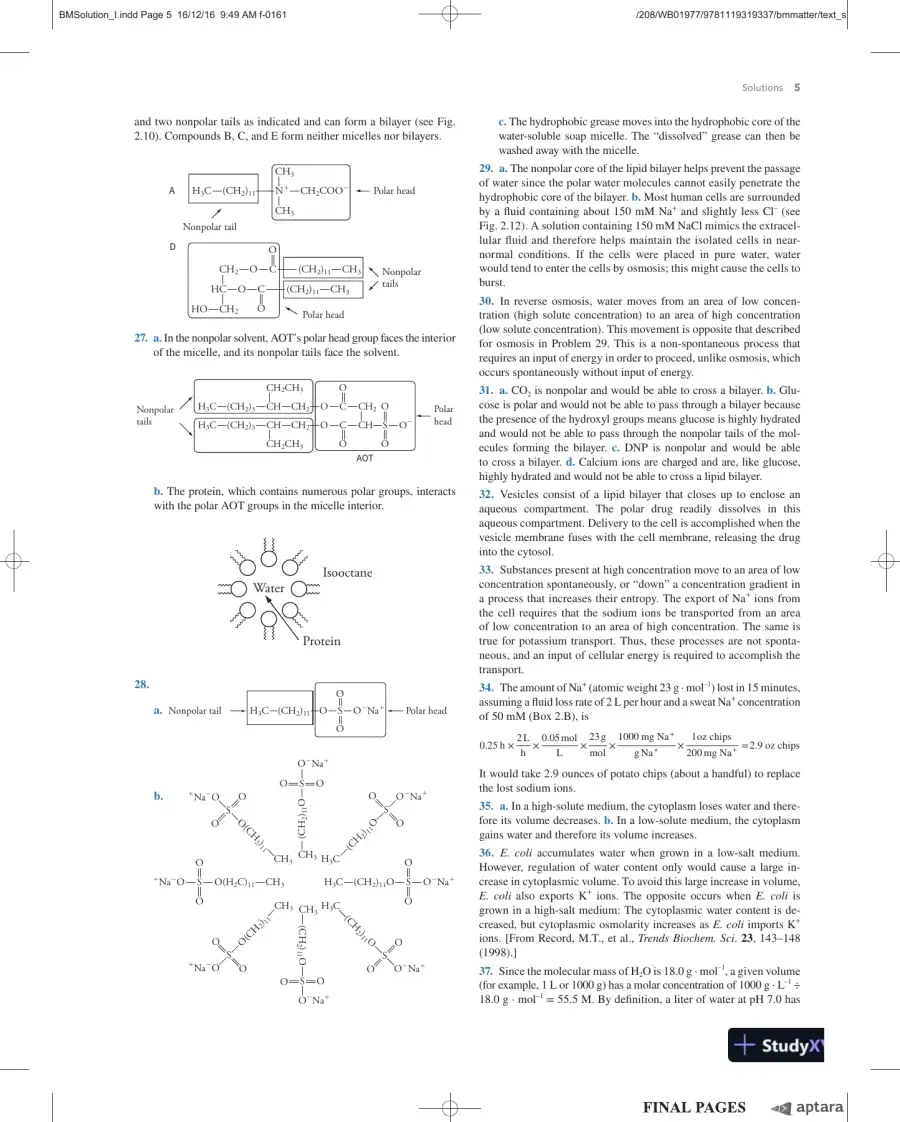 Solution Manual For Essential Biochemistry, 4th Edition, page 6