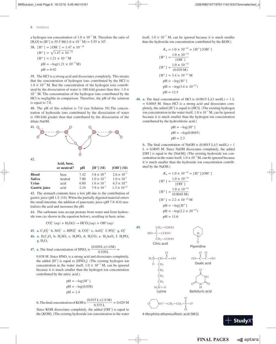 Solution Manual For Essential Biochemistry, 4th Edition, page 7