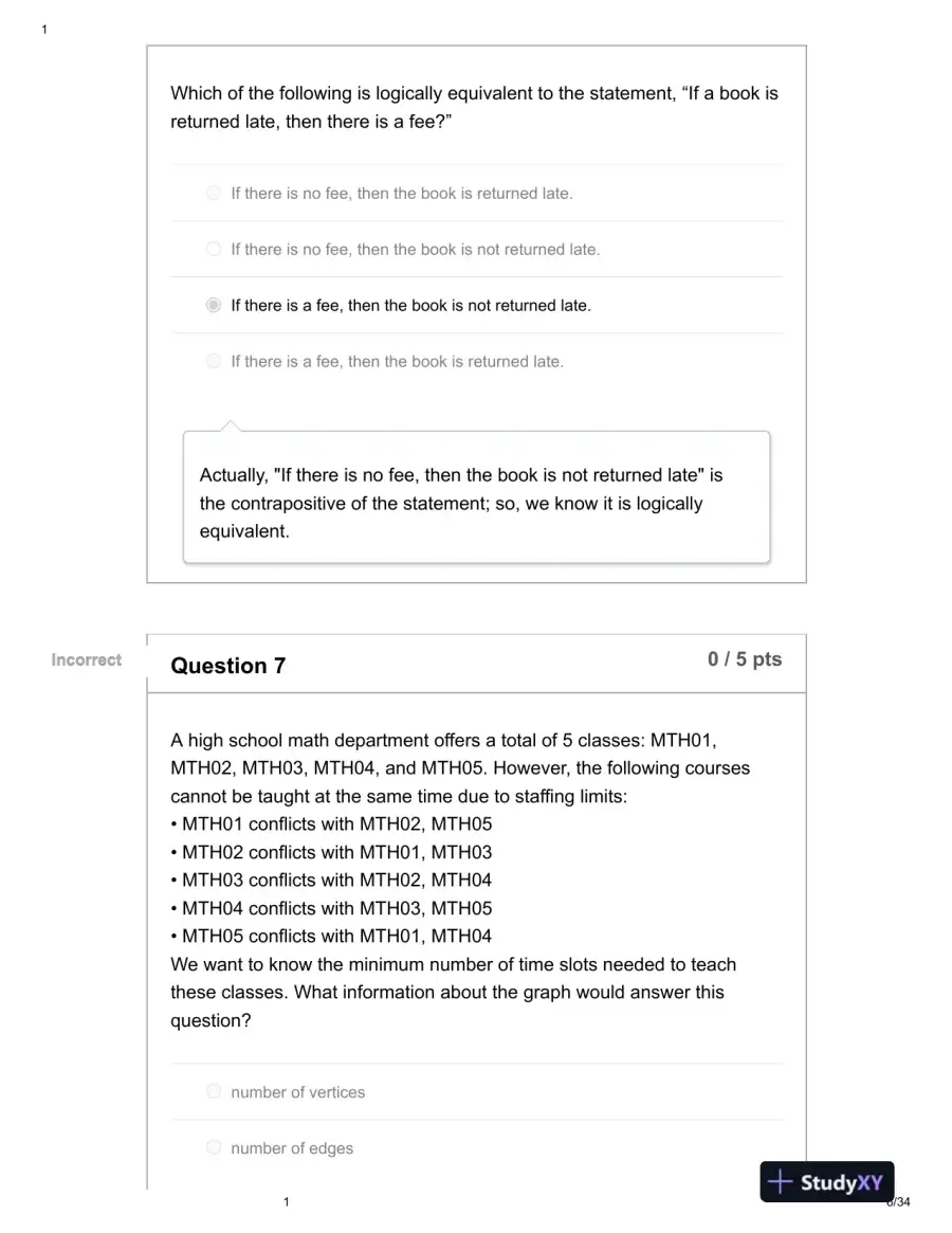 2021 Mathematics Final Exam With Answers (40 Solved Questions), page 7