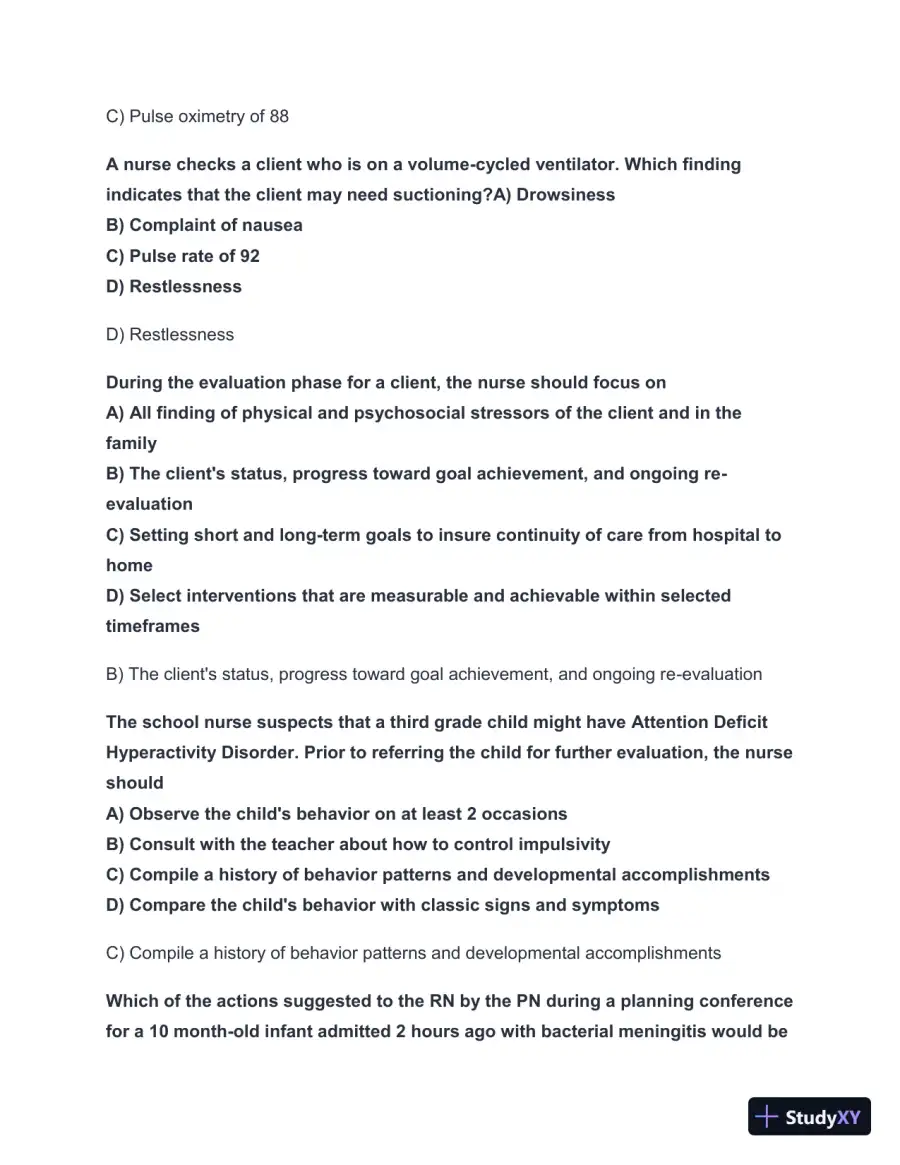 2024-2025 HESI RN Exit Exam with Answers (156 Solved Questions), page 11