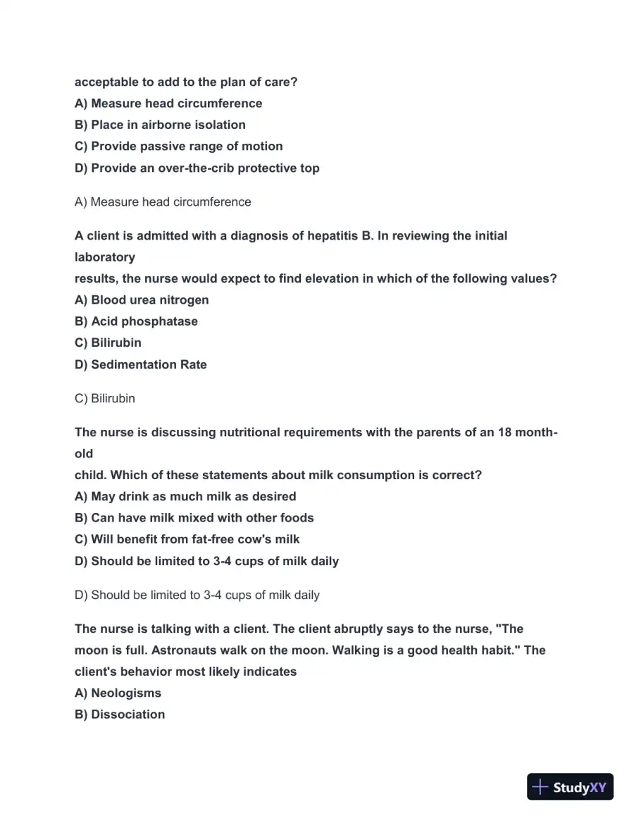 2024-2025 HESI RN Exit Exam with Answers (156 Solved Questions), page 12