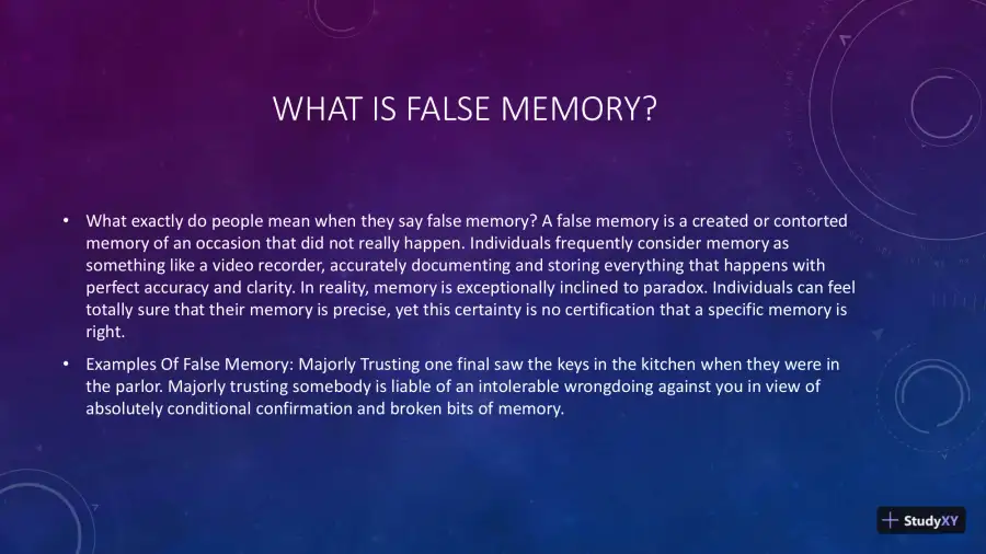 Assignment 2: LASA 1: False Memories - Cognitive Psychology PSY363 A03, page 4