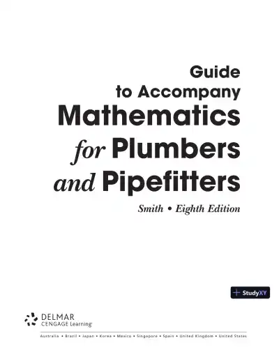 Mathematics for Plumbers and Pipefitters 8th Edition Solution Manual - Page 1 preview image