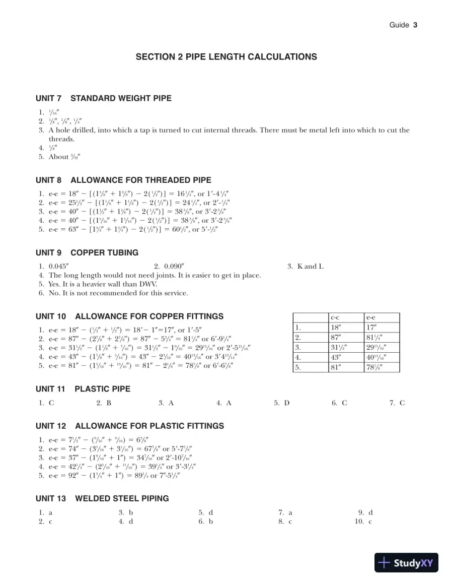 Mathematics for Plumbers and Pipefitters 8th Edition Solution Manual, page 9