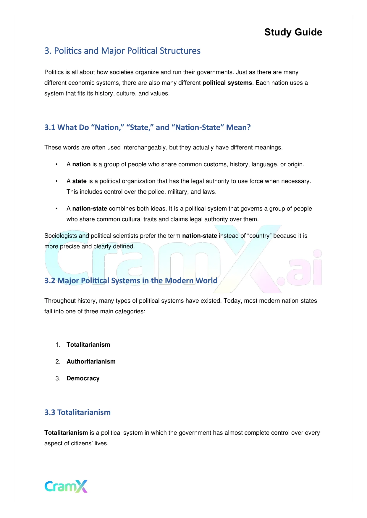 Sociology - Economics and Politics - Page 7 preview image