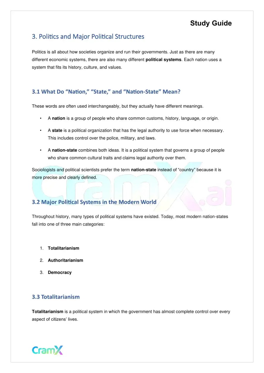 Sociology - Economics and Politics, page 7