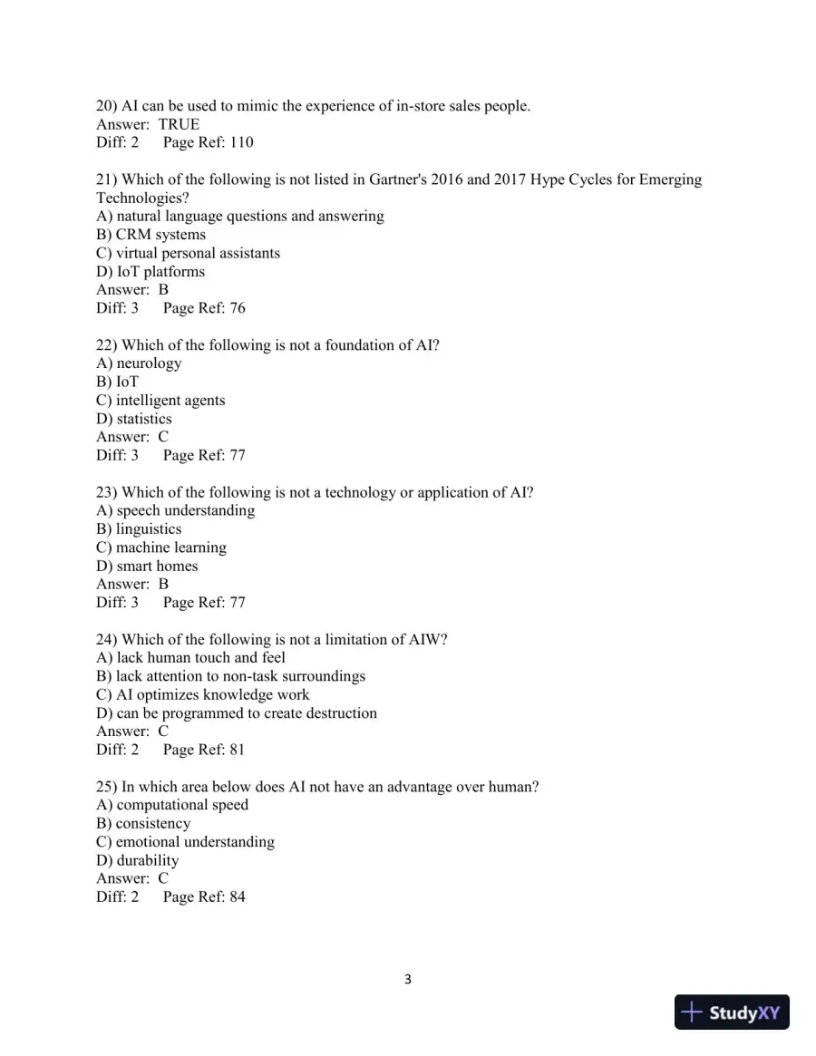 Test Bank for Analytics, Data Science, And Artificial Intelligence: Systems For Decision Support, 11th Edition, page 15