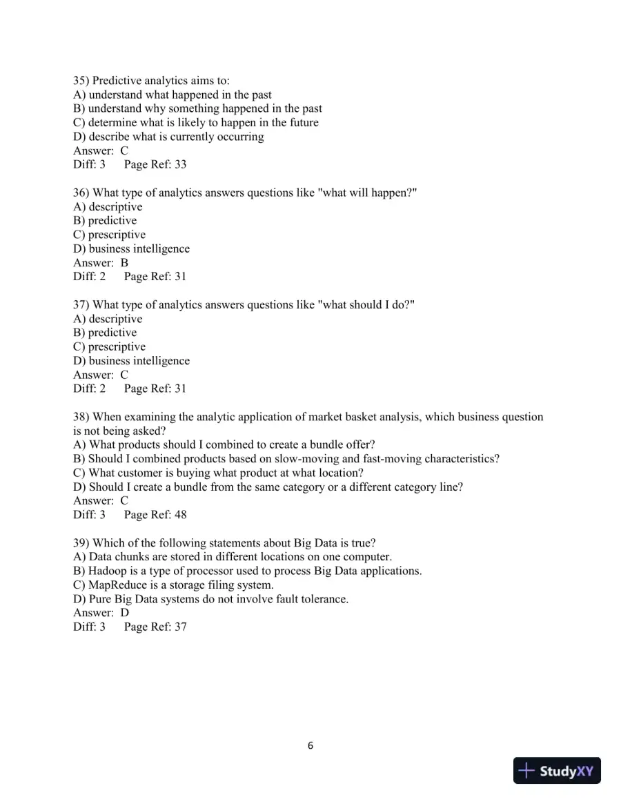 Test Bank for Analytics, Data Science, And Artificial Intelligence: Systems For Decision Support, 11th Edition, page 7