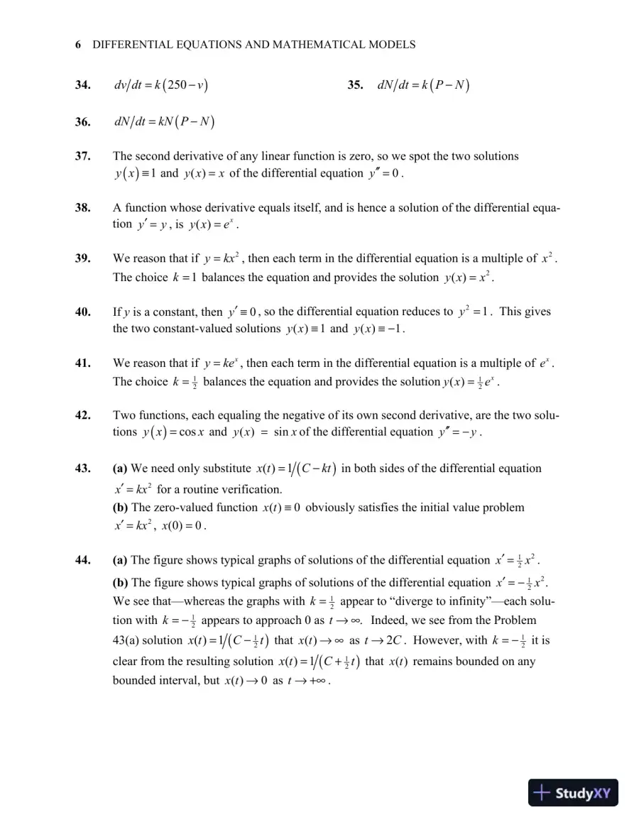 Solution Manual for Differential Equations: Computing and Modeling (Tech Update), 5th Edition, page 10