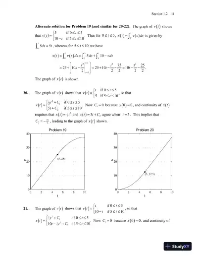 Solution Manual for Differential Equations: Computing and Modeling (Tech Update), 5th Edition - Page 15 preview image