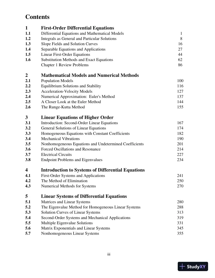 Solution Manual for Differential Equations: Computing and Modeling (Tech Update), 5th Edition, page 3