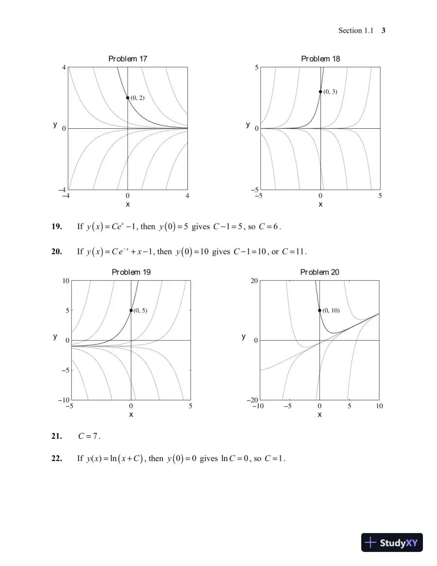 Solution Manual for Differential Equations: Computing and Modeling (Tech Update), 5th Edition, page 7