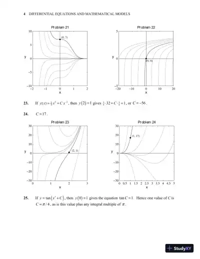 Solution Manual for Differential Equations: Computing and Modeling (Tech Update), 5th Edition - Page 8 preview image