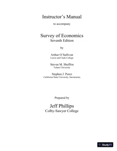 Class Notes for Survey of Economics: Principles, Applications, and Tools, 7th Edition - Page 1 preview image