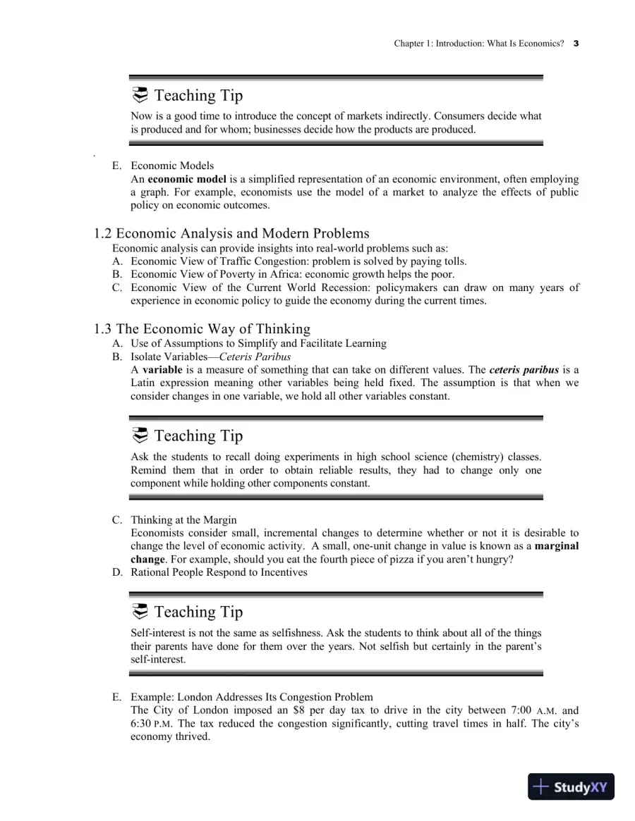 Class Notes for Survey of Economics: Principles, Applications, and Tools, 7th Edition, page 10