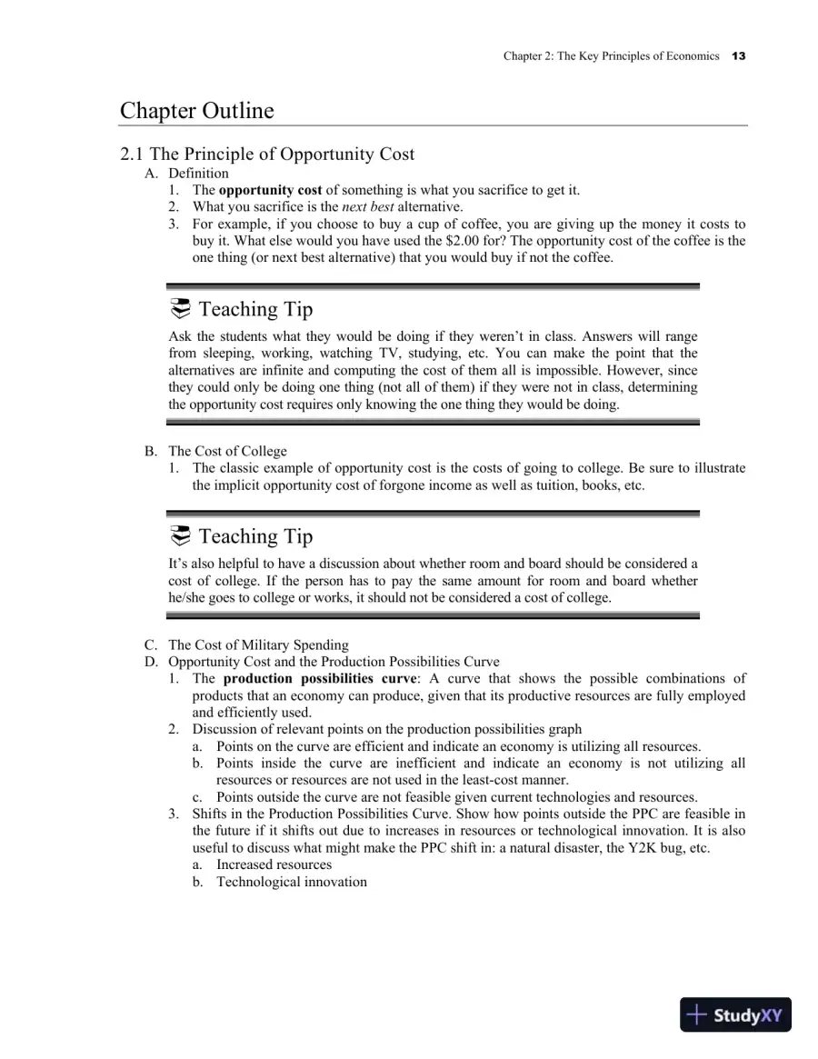 Class Notes for Survey of Economics: Principles, Applications, and Tools, 7th Edition, page 20