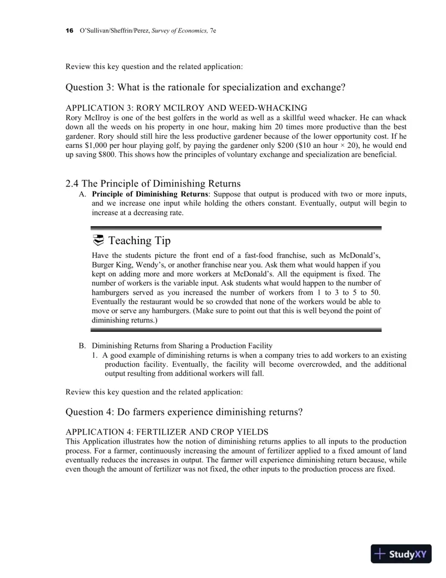 Class Notes for Survey of Economics: Principles, Applications, and Tools, 7th Edition, page 23