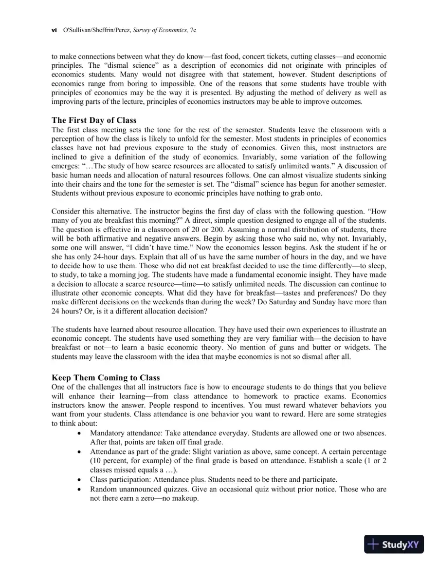 Class Notes for Survey of Economics: Principles, Applications, and Tools, 7th Edition, page 6