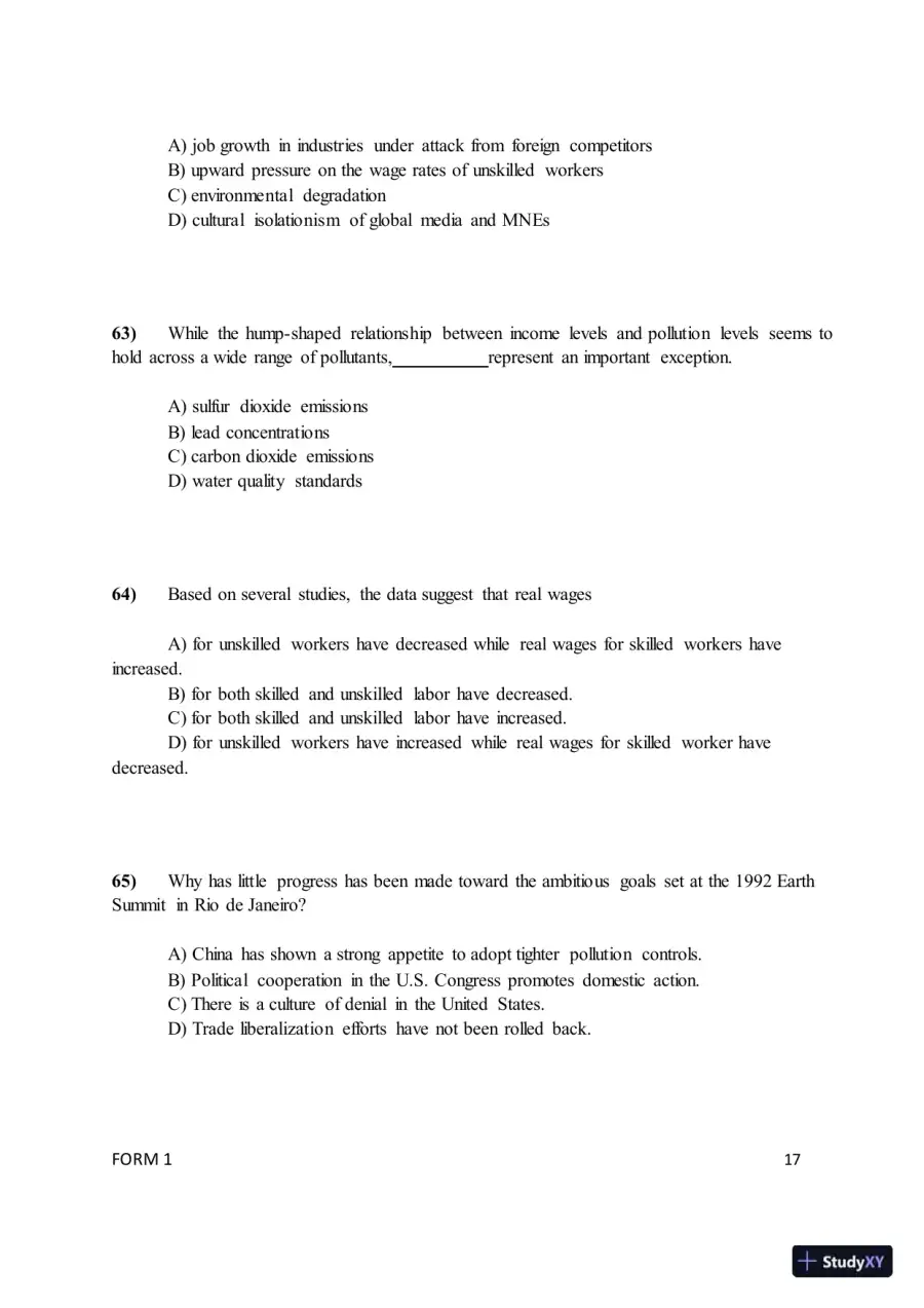 Test Bank for ISE International Business: Competing in the Global Marketplace, 14th Edition (Chapters 1-10), page 20