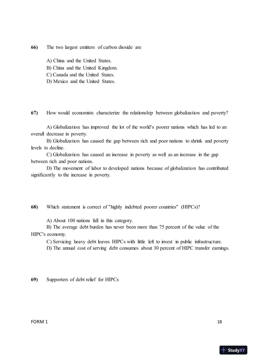 Test Bank for ISE International Business: Competing in the Global Marketplace, 14th Edition (Chapters 1-10), page 21
