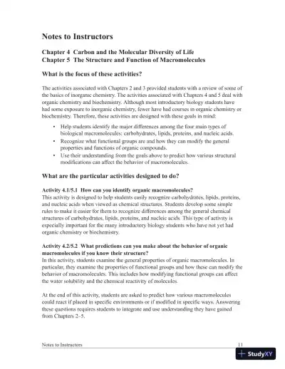 Solution Manual For Campbell Biology, 9th Edition - Page 12 preview image