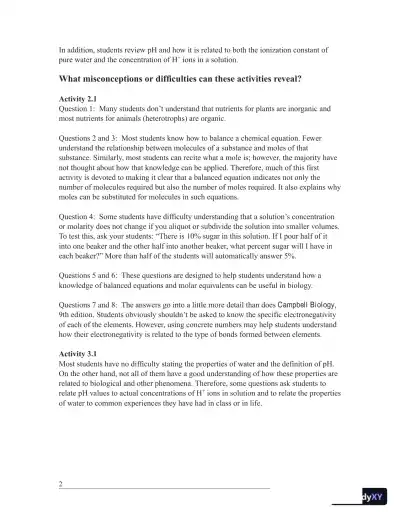 Solution Manual For Campbell Biology, 9th Edition - Page 3 preview image