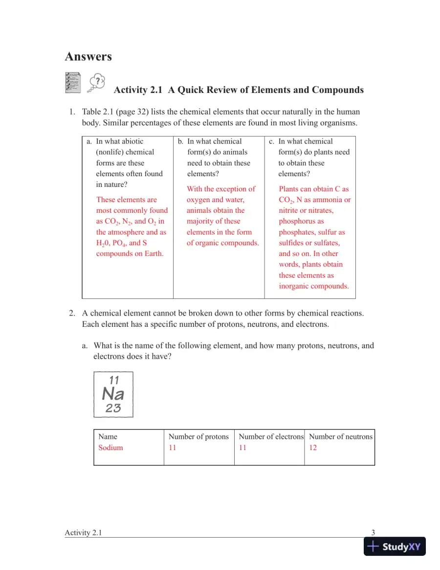 Solution Manual For Campbell Biology, 9th Edition, page 4