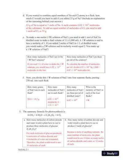 Solution Manual For Campbell Biology, 9th Edition - Page 6 preview image
