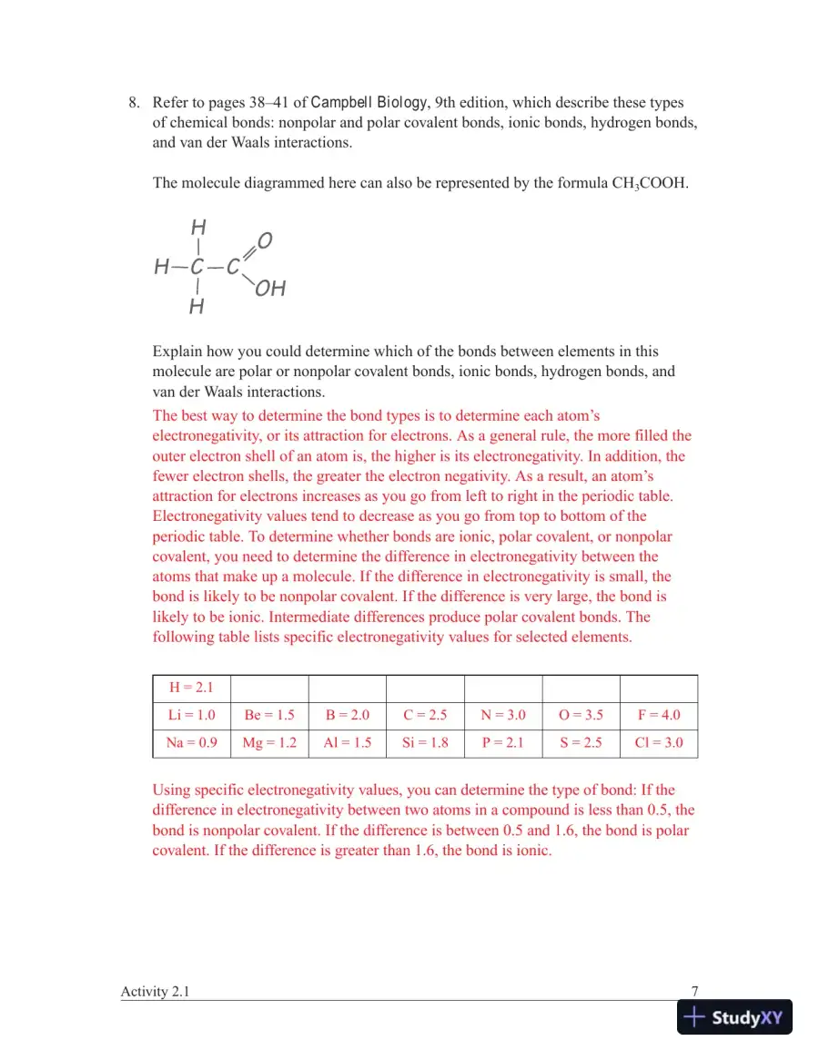 Solution Manual For Campbell Biology, 9th Edition, page 8