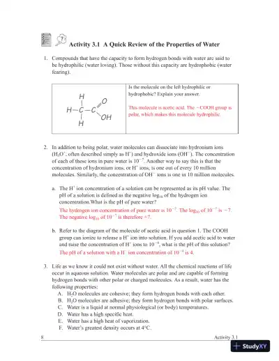 Solution Manual For Campbell Biology, 9th Edition - Page 9 preview image