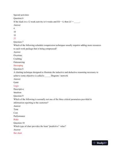 Strayer BUS 375 Final Exam - Page 3 preview image
